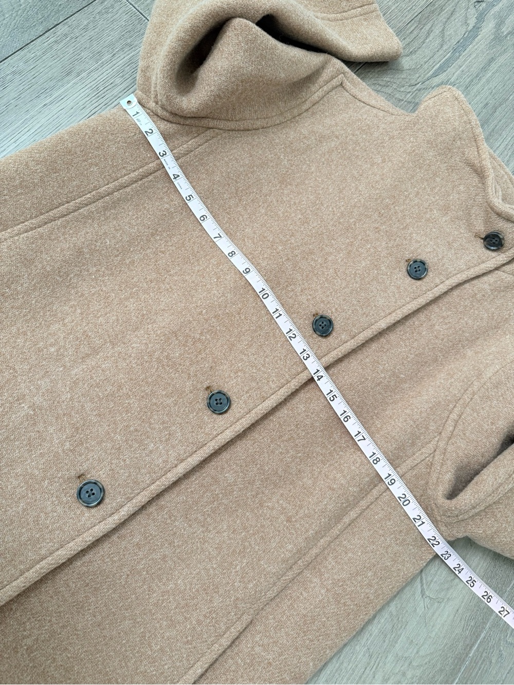 NWOT J.Crew Villa Coat Stadium Cloth Wool Heather Camel Tan 6 - Picture 10 of 12